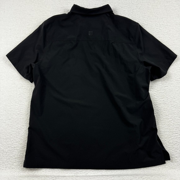 5.11 Tactical Polo Shirt Mens XL Black Flex Moisture Wicking‎ Performance Tennis - Picture 2 of 10